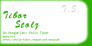 tibor stolz business card